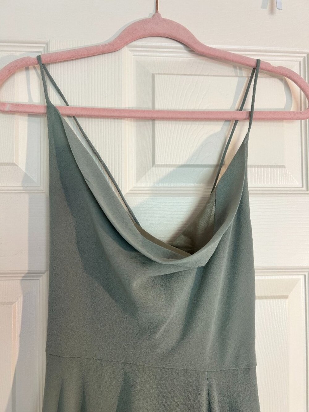 Lulu's Sage Green Flowing Maxi Dress - Picture 4 of 7